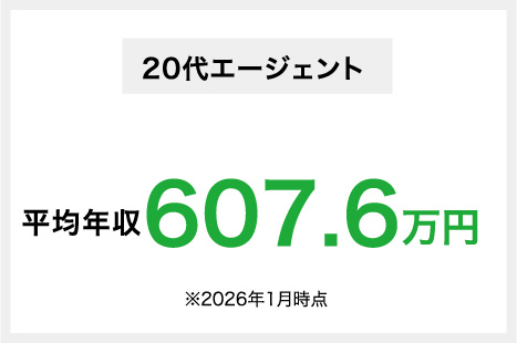 20代エージェント平均年収